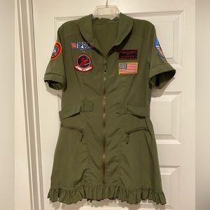 Women’s Top Gun Flight Dress Costume